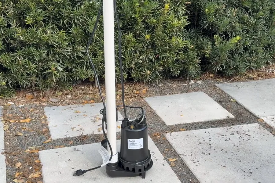 Outdoor pump and pipe setup on a patio showing the Fountain Hills Plumbing Pros service approach
